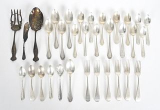 A Group of Assorted Sterling Flatware