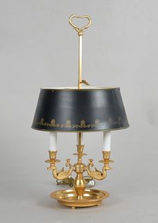 Louis XVI Style Gilt Bronze Bouillotte Lamp