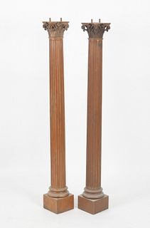 Pair of Neoclassical Style Corinthian Columns
