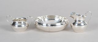 Three Pieces of Kalo Shop Sterling Hollowware