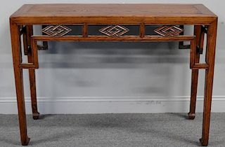 Antique Chinese Hardwood Console Table .