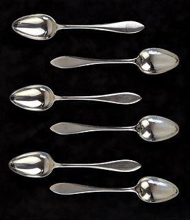 STERLING SILVER  SPOONS (6)
