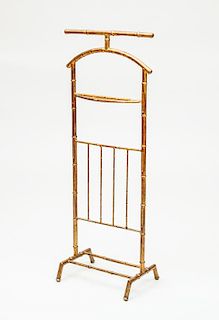 Gilt-Metal Faux Bamboo Valet