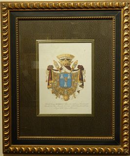 Achille Lefevre: Lithograph of Heraldic Crest