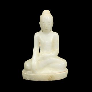 Antique Chinese Alabaster Buddha
