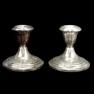 Pair of Gorham Weighted Sterling Candle Holders