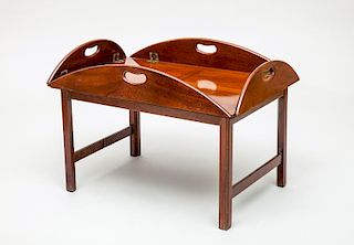 George III Style Mahogany Butler's Tray on Stand