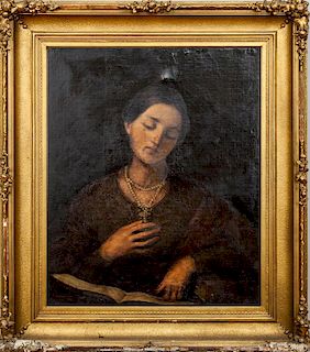 Continental School: Portrait of a Woman with a Necklace
