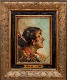 John Edmund Califano (1864-1946): Portrait of a Flamenco Dancer