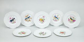 Set of Eight Royal Cauldon Ironstone Bird Plates, After Henry A. Pausch