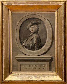 After Johan Georg Wille (1715-1808): Frederic II Roi de Prusse, Electeur de Brandenbourg