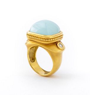 SeidenGang  Athena 18K Aquamarine Diamond Ring