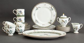 Wedgwood China "Humming Birds" Service for 6