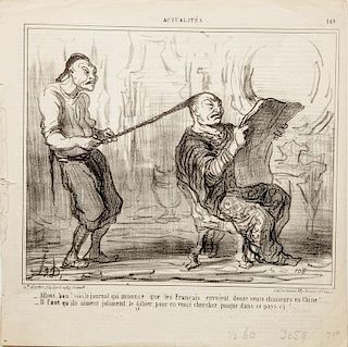 Honore Daumier (1808-1879): A Group of Twelve Lithographs