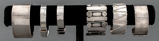 Sterling Silver Bangle Bracelets, 6