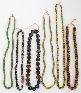 Antique Venetian Glass Trade Bead Necklaces, 6