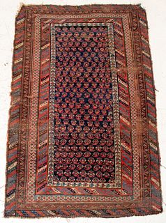 Persian Boteh Rug, 8' 5" x 4' 10"