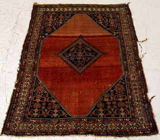 Antique Persian Bidjar Rug, 4' 11" x 6' 1"