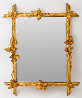 Rustic Style Giltwood Mirror, 19th Century