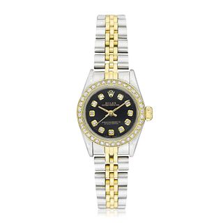 Rolex Oyster Perpetual Ladies' in Steel and 18K Gold