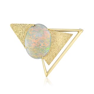 Opal Gold Brooch/Pendant