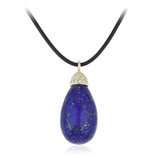 Lapis Lazuli and Diamond Necklace