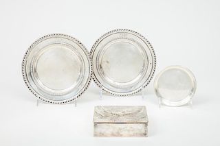 Four American Silver Small Articles
