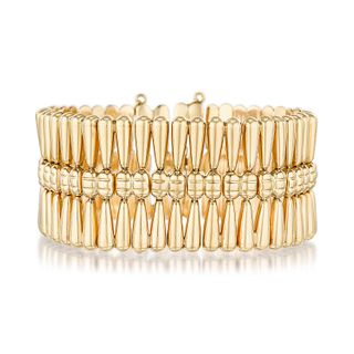 Gold Wide Bracelet