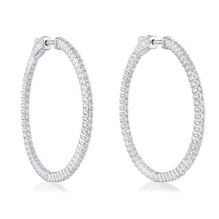 Inside-Out Diamond Hoop Earrings