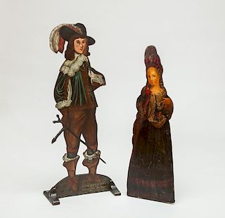 Two English Painted Dummy Board Figures