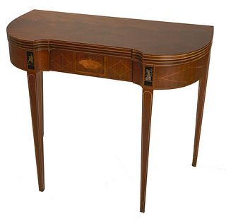 20th Century American Hepplewhite Style Card Table