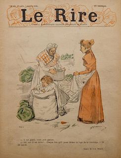 After Jean-Louis Forain (1852-1931): Le Rire 4 Janvier 1896
