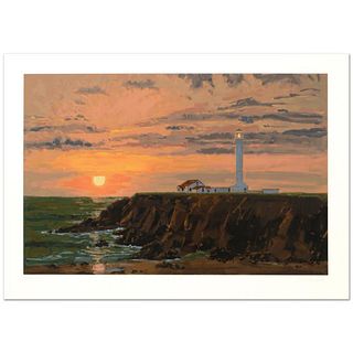 Lindsay Dawson, "Point Arena" Limited Edition Serigraph Numbered and Hand Signed with Certificate of Authenticity.