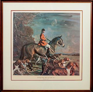 After Wallace Wilson Nall (1922-2003): The Orange Country Hounds with Melvin Poe