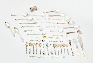 Group of Silver-Plate and Other Metal Flatware