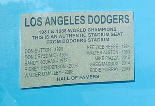 LA DODGERS- Original stadium seat