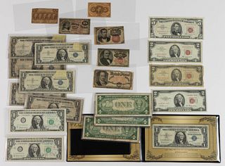 ASSORTED UNITED STATES CURRENCY, LOT OF 24