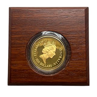 1992  Nugget .999 Gold Coin 1oz, $100 Dollars