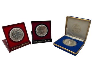 Three Taiwan Commemorative Coins