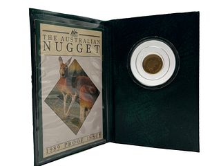1989 Australia 1/20 oz Gold Nugget, $5 Dollars