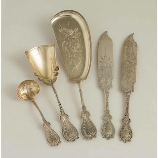 Silver Serving Pieces, Faralone Pattern