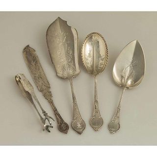 Vanderslice Silver Serving Pieces, Comstock Pattern
