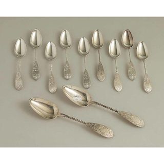 Vanderslice Silver Spoons, Twist Pattern