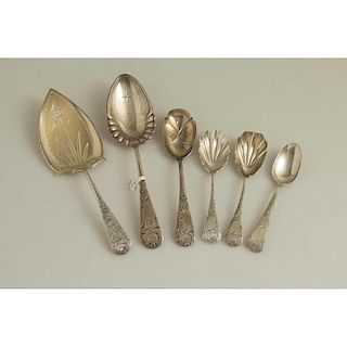 Assorted Sterling Silver Spoons & Server