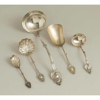 Silver Serving Pieces, Medallion Pattern