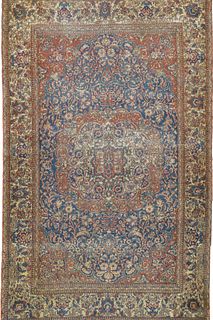 NO RESERVE Antique Isfahan Rug 4’2" x 6’7" (1.27 x 2.01 m)