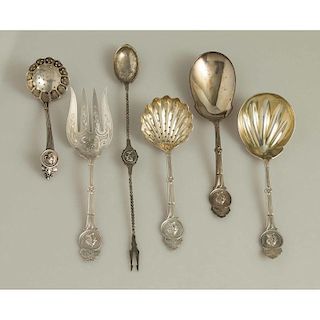 Silver Serving Pieces, Medallion Pattern