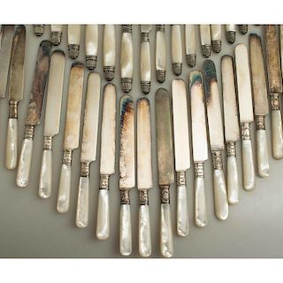 56 Mother of Pearl Handled Knives