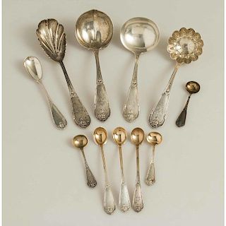 Silver Serving Spoons & Ladles, Gargoyle Pattern