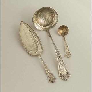Schulz & Fischer Sterling Silver Serving Pieces, Cleopatra Pattern